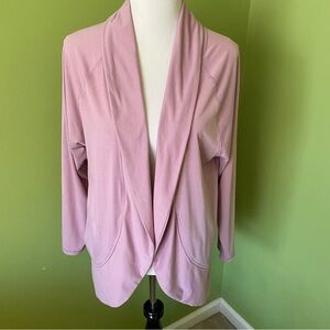Eddie Bauer Knit Mauve Knit Circle Cardigan with Pockets